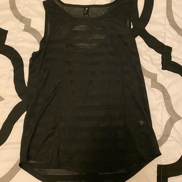 Black sheer tank top - Picture 2 of 2